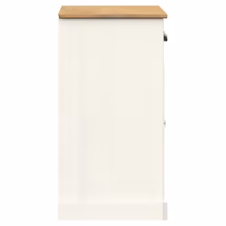 vidaXL Sideboard Storage Cabinet Cupboard with Drawers VIGO Solid Wood Pine - white - Additional view 8