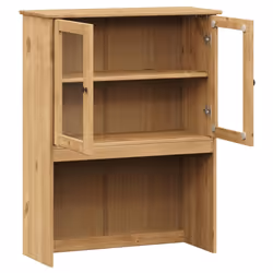 vidaXL Dresser Top Wooden Kitchen Shelf Top for Highboard VIGO Solid Wood Pine - brown - Additional view 4