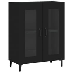 vidaXL Sideboard Storage Cupboard Side Cabinet Buffet Black Engineered Wood