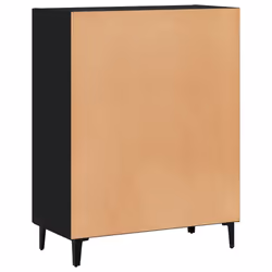 vidaXL Sideboard Storage Cupboard Side Cabinet Buffet Black Engineered Wood - Additional view 7