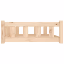 vidaXL Dog Bed Pet Sofa Cat Bed Dog Kennel with Sidewalls Solid Wood Pine - brown, 105.5 x 75.5 x 28 cm - Additional view 4