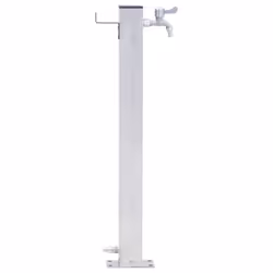 vidaXL Garden Water Column Patio Free Standing Water Fountain Stainless Steel - square, 60 cm - Additional view 4