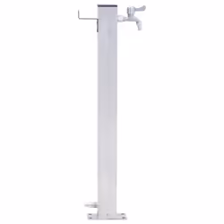 vidaXL Garden Water Column Patio Free Standing Water Fountain Stainless Steel - square, 80 cm - Additional view 5
