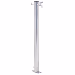 vidaXL Garden Water Column Patio Free Standing Water Fountain Stainless Steel - round, 40 cm