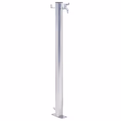 vidaXL Garden Water Column Patio Free Standing Water Fountain Stainless Steel - round, 60 cm