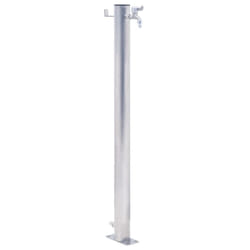 vidaXL Garden Water Column Patio Free Standing Water Fountain Stainless Steel - round, 60 cm