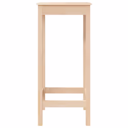vidaXL Bar Table Dining Room Wooden Bistro Table Pub Table Solid Wood Pine - brown, 50 x 50 x 110 cm - Additional view 4