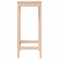 vidaXL Bar Table Dining Room Wooden Bistro Table Pub Table Solid Wood Pine - brown, 50 x 50 x 110 cm - Additional view 5