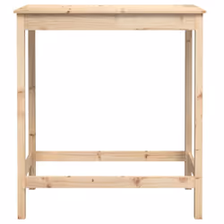 vidaXL Bar Table Dining Room Wooden Bistro Table Pub Table Solid Wood Pine - brown, 100 x 50 x 110 cm - Additional view 4