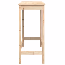 vidaXL Bar Table Dining Room Wooden Bistro Table Pub Table Solid Wood Pine - brown, 100 x 50 x 110 cm - Additional view 5