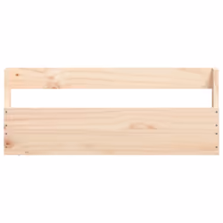 vidaXL Wall-mounted Shoe Racks Shoe Storage Shoe Shelf 2 pcs Solid Wood Pine - brown, 59 x 9 x 23 cm - Additional view 4