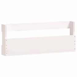 vidaXL Wall-mounted Shoe Racks Shoe Storage Shoe Shelf 2 pcs Solid Wood Pine - white, 59 x 9 x 23 cm - Additional view 4