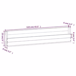 vidaXL Wall-mounted Shoe Racks Shoe Storage Shoe Shelf 2 pcs Solid Wood Pine - brown, 110 x 9 x 23 cm