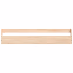 vidaXL Wall-mounted Shoe Racks Shoe Storage Shoe Shelf 2 pcs Solid Wood Pine - brown, 110 x 9 x 23 cm - Additional view 5