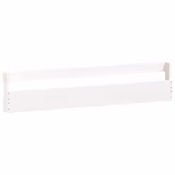 vidaXL Wall-mounted Shoe Racks Shoe Storage Shoe Shelf 2 pcs Solid Wood Pine - white, 110 x 9 x 23 cm - Additional view 4
