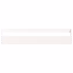 vidaXL Wall-mounted Shoe Racks Shoe Storage Shoe Shelf 2 pcs Solid Wood Pine - white, 110 x 9 x 23 cm - Additional view 5