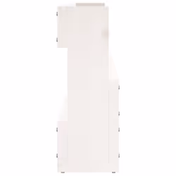 vidaXL Wall-mounted Shoe Racks Shoe Storage Shoe Shelf 2 pcs Solid Wood Pine - white, 110 x 9 x 23 cm - Additional view 6