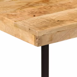 vidaXL Desk Office Desk Computer Table Corner Desk Solid Wood Mango and Iron - Additional view 5