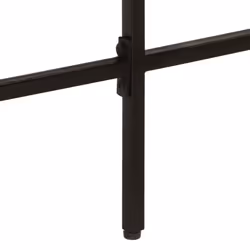 vidaXL Desk Office Desk Computer Table Corner Desk Solid Wood Mango and Iron - Additional view 6