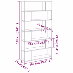 VidaXL 3187604 living room bookcase - Additional view 7