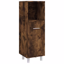 vidaXL Bathroom Cabinet Set 4 Piece Smoked Oak Engineered Wood Sink Cabinet - Additional view 8