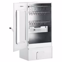 vidaXL BBQ Oven Smoker Barbeque Grill BBQ Smoker Smokehouse Galvanised Steel - with window, 44.5 x 29 x 83 cm 2 piece - Additional view 2