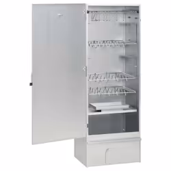vidaXL BBQ Oven Smoker Barbeque Grill BBQ Smoker Smokehouse Galvanised Steel - without window, 44.5 x 29 x 110 cm 2 piece - Additional view 2