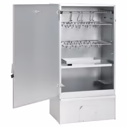 vidaXL BBQ Oven Smoker Barbeque Grill BBQ Smoker Smokehouse Galvanised Steel - without window, 44.5 x 29 x 83 cm 2 piece - Additional view 2