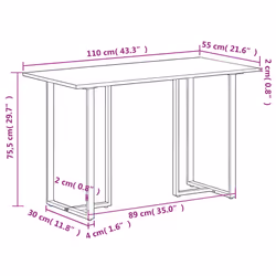 VidaXL 353800 kitchen/dining table - Additional view 8