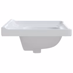 vidaXL Bathroom Sink Toilet Basin Sink Wash Basin White Rectangular Ceramic - 71 x 48 x 23 cm - Additional view 5