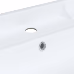 vidaXL Bathroom Sink Toilet Basin Sink Wash Basin White Rectangular Ceramic - 71 x 48 x 23 cm - Additional view 8