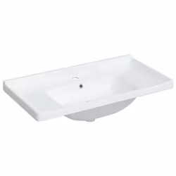vidaXL Bathroom Sink Toilet Basin Sink Wash Basin White Rectangular Ceramic - 91.5 x 48 x 23 cm