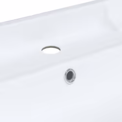 vidaXL Bathroom Sink Toilet Basin Sink Wash Basin White Rectangular Ceramic - 91.5 x 48 x 23 cm - Additional view 8