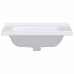 vidaXL Bathroom Sink Toilet Basin Sink Wash Basin White Rectangular Ceramic - 61 x 48 x 19.5 cm - Additional view 4