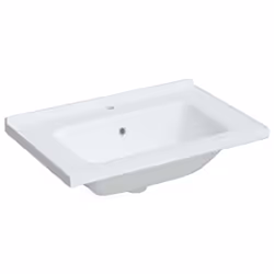 vidaXL Bathroom Sink Toilet Basin Sink Wash Basin White Rectangular Ceramic - 71 x 48 x 19.5 cm