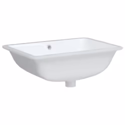 vidaXL Bathroom Sink Basin Sink Toilet Wash Basin White Rectangular Ceramic - 55.5 x 37.5 x 19 cm