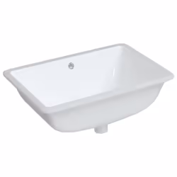 vidaXL Bathroom Sink Basin Sink Toilet Wash Basin White Rectangular Ceramic - 60 x 40 x 21 cm