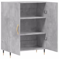 vidaXL Sideboard Storage Side Cabinet Cupboard Concrete Grey Engineered Wood - Additional view 5