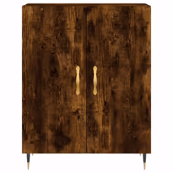 vidaXL Sideboard Storage Side Cabinet Cupboard Smoked Oak Engineered Wood - Additional view 4