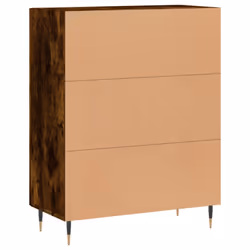 vidaXL Sideboard Storage Side Cabinet Cupboard Smoked Oak Engineered Wood - Additional view 7