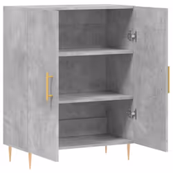 vidaXL Sideboard Storage Side Cabinet Cupboard Concrete Grey Engineered Wood - Additional view 5