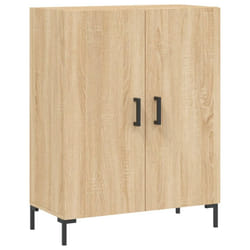 vidaXL Sideboard Storage Side Cabinet Cupboard Sonoma Oak Engineered Wood
