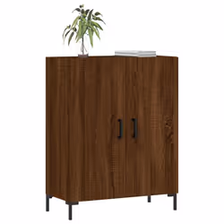 vidaXL Sideboard Storage Side Cabinet Cupboard Sonoma Oak Engineered Wood - brown oak