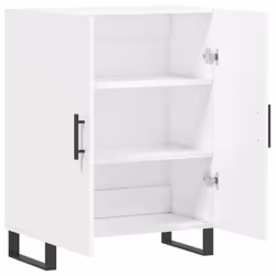 vidaXL Sideboard Storage Cabinet Cupboard Side Cabinet White Engineered Wood - Additional view 5
