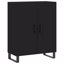 vidaXL Sideboard Storage Cabinet Cupboard Side Cabinet Black Engineered Wood