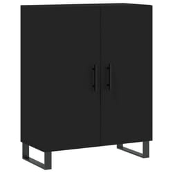 vidaXL Sideboard Storage Cabinet Cupboard Side Cabinet Black Engineered Wood