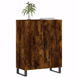 vidaXL Sideboard Storage Side Cabinet Cupboard Smoked Oak Engineered Wood - Additional view 2
