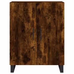 vidaXL Sideboard Storage Side Cabinet Cupboard Smoked Oak Engineered Wood - Additional view 4