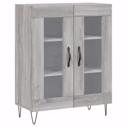 vidaXL Sideboard Storage Cabinet Cupboard Side Cabinet White Engineered Wood - grey sonoma