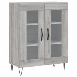 vidaXL Sideboard Storage Cabinet Cupboard Side Cabinet White Engineered Wood - grey sonoma